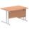 Impulse 1200mm Cantilever Straight Desk With Single Fixed Pedestal