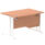 Impulse 1200mm Cantilever Straight Desk With Single Fixed Pedestal