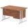Impulse 1200mm Cantilever Straight Desk With Single Fixed Pedestal