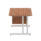 Impulse 1200mm Cantilever Straight Desk With Single Fixed Pedestal