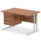 Impulse 1200mm Cantilever Straight Desk With Single Fixed Pedestal