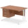 Impulse 1200mm Cantilever Straight Desk With Single Fixed Pedestal
