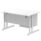 Impulse 1200mm Cantilever Straight Desk With Single Fixed Pedestal