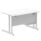 Impulse 1200mm Cantilever Straight Desk With Single Fixed Pedestal