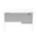 Impulse 1200mm Cantilever Straight Desk With Single Fixed Pedestal