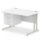 Impulse 1200mm Cantilever Straight Desk With Single Fixed Pedestal