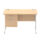 Impulse 1200mm Cantilever Straight Desk With Single Fixed Pedestal