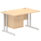Impulse 1200mm Cantilever Straight Desk With Single Fixed Pedestal