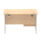 Impulse 1200mm Cantilever Straight Desk With Single Fixed Pedestal