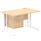 Impulse 1200mm Cantilever Straight Desk With Single Fixed Pedestal