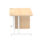 Impulse 1200mm Cantilever Straight Desk With Single Fixed Pedestal