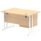 Impulse 1200mm Cantilever Straight Desk With Single Fixed Pedestal