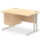 Impulse 1200mm Cantilever Straight Desk With Single Fixed Pedestal