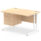 Impulse 1200mm Cantilever Straight Desk With Single Fixed Pedestal