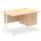 Impulse 1200mm Cantilever Straight Desk With Single Fixed Pedestal