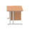 Impulse 1200mm Cantilever Straight Desk With Single Fixed Pedestal