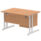 Impulse 1200mm Cantilever Straight Desk With Single Fixed Pedestal