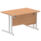 Impulse 1200mm Cantilever Straight Desk With Single Fixed Pedestal