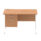 Impulse 1200mm Cantilever Straight Desk With Single Fixed Pedestal
