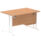 Impulse 1200mm Cantilever Straight Desk With Single Fixed Pedestal
