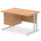 Impulse 1200mm Cantilever Straight Desk With Single Fixed Pedestal