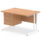 Impulse 1200mm Cantilever Straight Desk With Single Fixed Pedestal