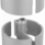 Practical grey Cable Spine with two compartments and a built-in cable exit, 745mm in length for effective cable management.