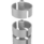 Practical grey Cable Spine with two compartments and a built-in cable exit, 745mm in length for effective cable management.