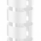 White 50mm Cable Spine for managing and organizing cables in a sleek vertical design.