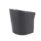 Black PU Tub Armchair with a plush back and generous padding, designed for reception and breakout areas.