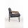 Settle Reception Chair with wooden arm pads, plush seat, metal frame, ideal for waiting areas, dimensions 670x655x805 mm.