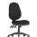 Eclipse Plus XL High Back Task Office Chair, black fabric, no arms, five casters, adjustable features.