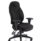Galaxy Medium Back Task Operator Office Chair, black fabric, with height adjustable arms and five-star base.