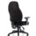 Galaxy Medium Back Task Operator Office Chair in black fabric with adjustable arms, designed for all-day support and comfort.