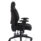 Galaxy Medium Back Task Operator Office Chair in black fabric with adjustable arms and ergonomic design for support.