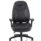 Galaxy Medium Back Task Operator Office Chair in black fabric with adjustable arms and a five-star base on casters.