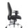 Lisbon Medium Back Task Operator Chair with height-adjustable arms and ergonomic design, chrome base and five casters.