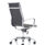 Nola Black Leather Executive Office Chair with Arms