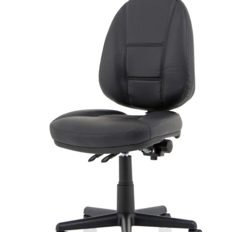 Jackson Medium Back Black Leather Task Operator Office Chair