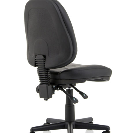 Jackson Medium Back Black Leather Task Operator Office Chair
