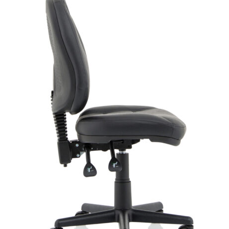 Jackson Medium Back Black Leather Task Operator Office Chair