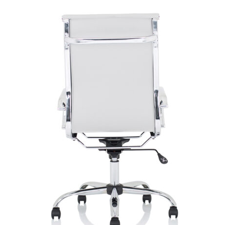 Nola Black Leather Executive Office Chair with Arms