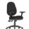 Eclipse Plus XL High Back Task Operator Chair in black fabric, with height adjustable and folding arms.