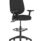 Eclipse Plus II Task Operator Office Chair in black fabric with matching back and hi-rise draughtsman kit.