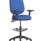 Eclipse Plus II Task Operator Office Chair in blue fabric, featuring a matching back and hi-rise draughtsman kit.