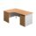Panel Plus Left Radial Desk + 3 Drawer Under Desk Pedestal Bundle (FSC)