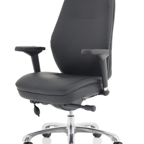 Domino High Back Black Ergonomic Posture Chair with Arms and Headrest