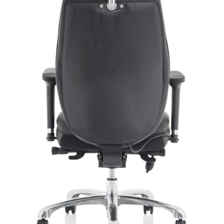 Domino High Back Black Ergonomic Posture Chair with Arms and Headrest