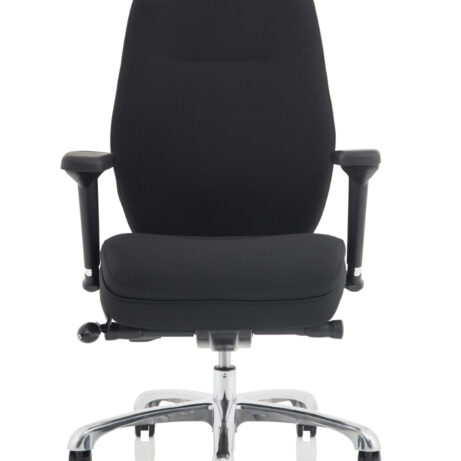 Domino High Back Black Ergonomic Posture Chair with Arms and Headrest