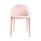 Papillon café chair in soft pink with a compact design, featuring a molded shell and sleek legs, ideal for dynamic spaces.